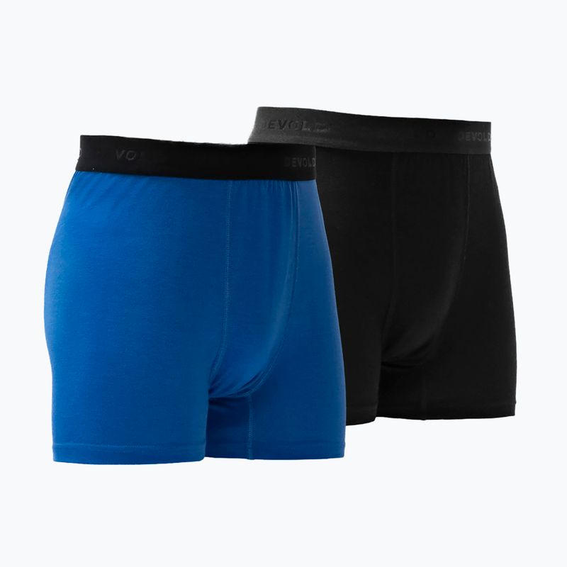 Férfi Termoaktív boxer nadrág Devold Breeze Merino 150 Hipser 2 pack black/royal 2
