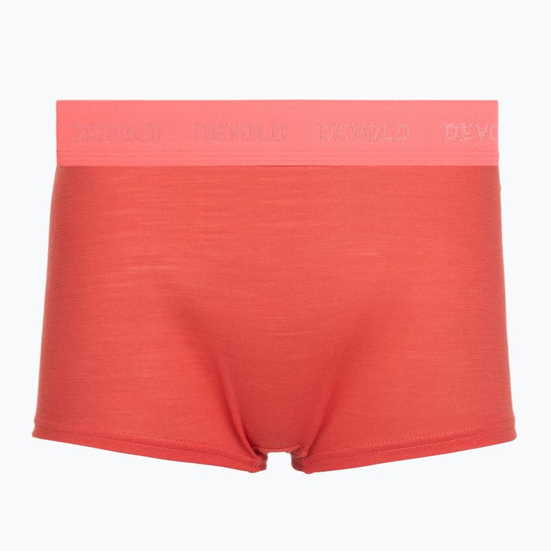 Női termoaktív boxer nadrág Devold Breeze Merino 150 Hipser 2 pack black/coral 2