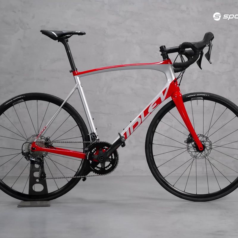 Ridley Fenix SL Disc Ultegra FSD08Cs országúti kerékpár ezüst/piros SBIFSDRID545 15