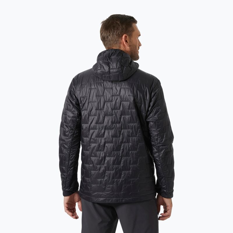 Férfi Helly Hansen Lifaloft Hooded Insulator hibrid dzseki fekete matt 2
