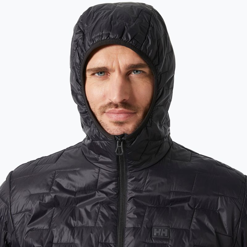 Férfi Helly Hansen Lifaloft Hooded Insulator hibrid dzseki fekete matt 3