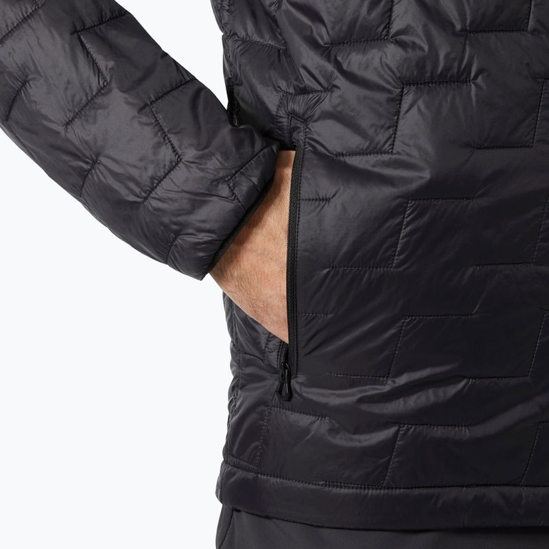 Férfi Helly Hansen Lifaloft Hooded Insulator hibrid dzseki fekete matt 4