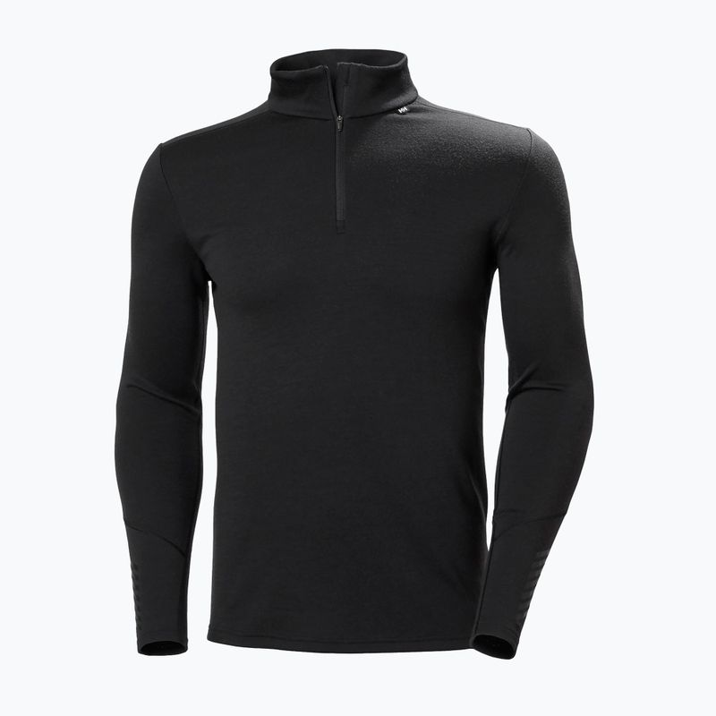 Férfi Termoaktiv pulóver Helly Hansen Lifa Merino Midweight 1/2 Zip black