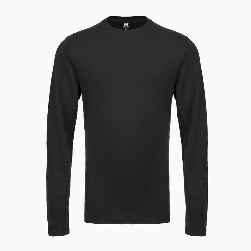 Férfi hőaktív pulóver Helly Hansen Lifa Merino Midweight Crew fekete