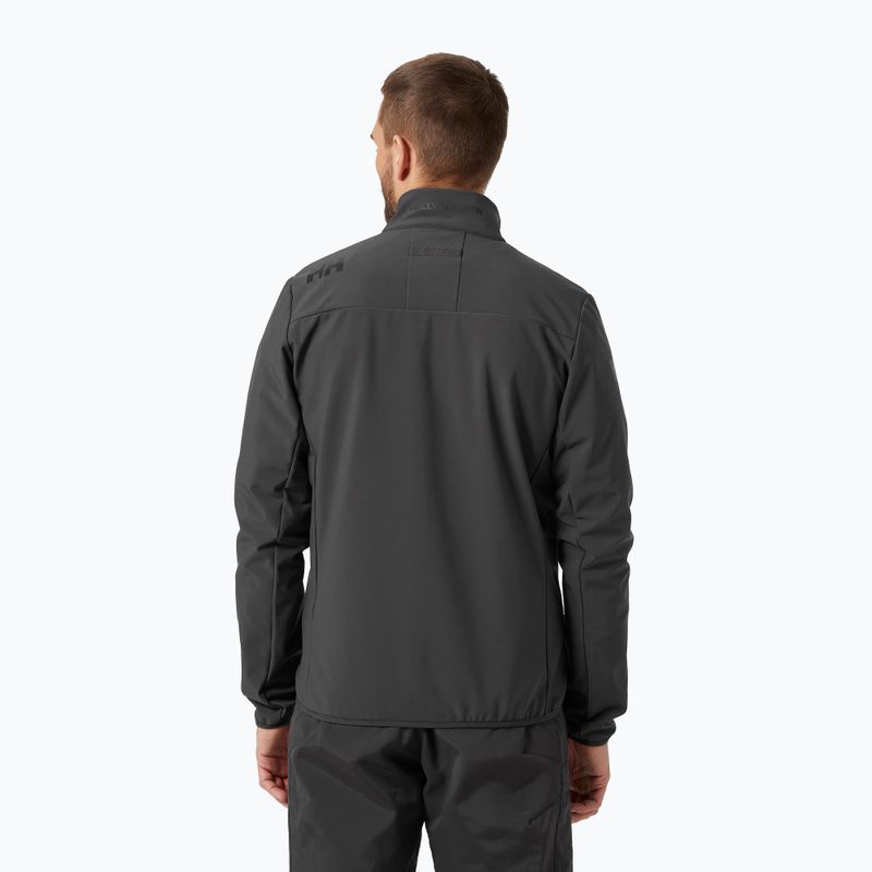 Férfi Helly Hansen Crew Softshell 2.0 vitorlás kabát Fekete 30223_980-S 2