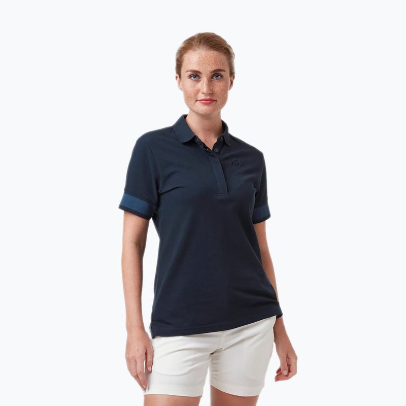 Helly Hansen női Thalia Pique Polo Shirt tengerészkék 30349_597