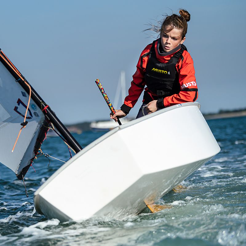 Gyerek vitorlás pulóver Musto Championship Aqua Top 2.0 Jr oxy fire 4