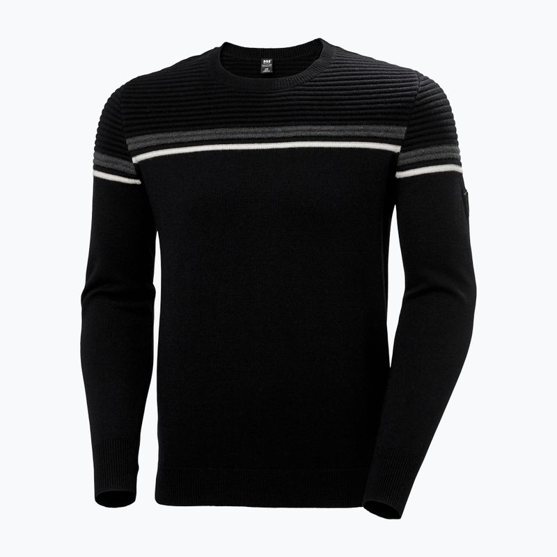Férfi Helly Hansen Carv kötött pulóver fekete