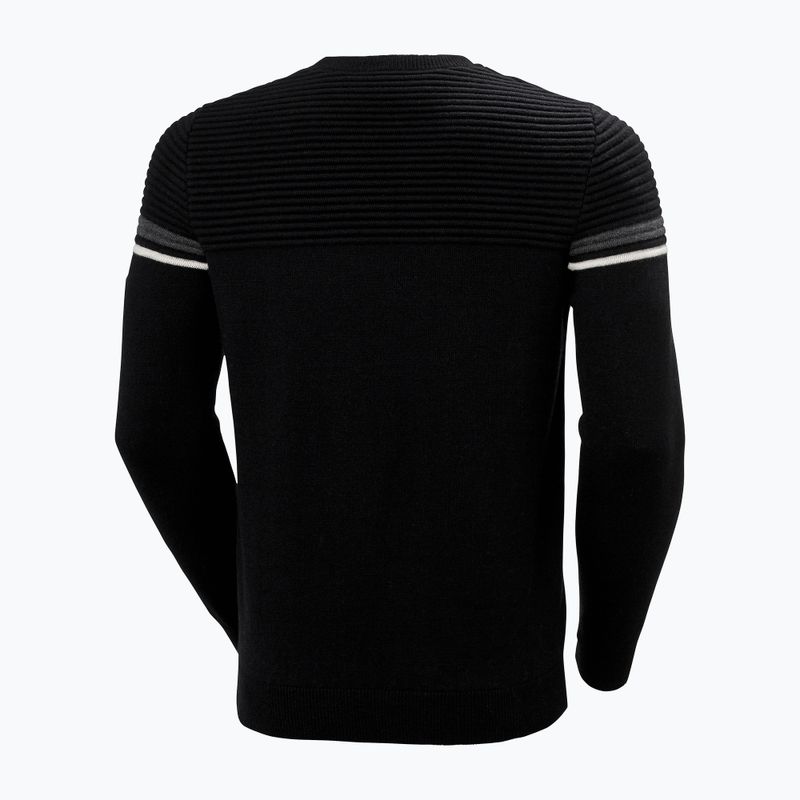 Férfi Helly Hansen Carv kötött pulóver fekete 2