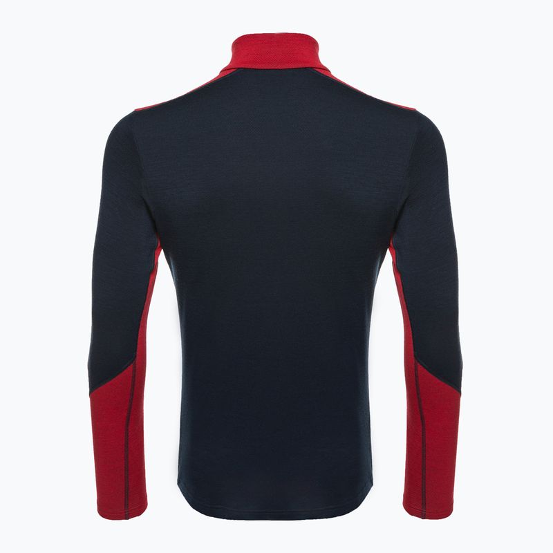 Férfi Helly Hansen Lifa Merino Midweight 1/2 Zip termikus melegítő pulóver navy 2