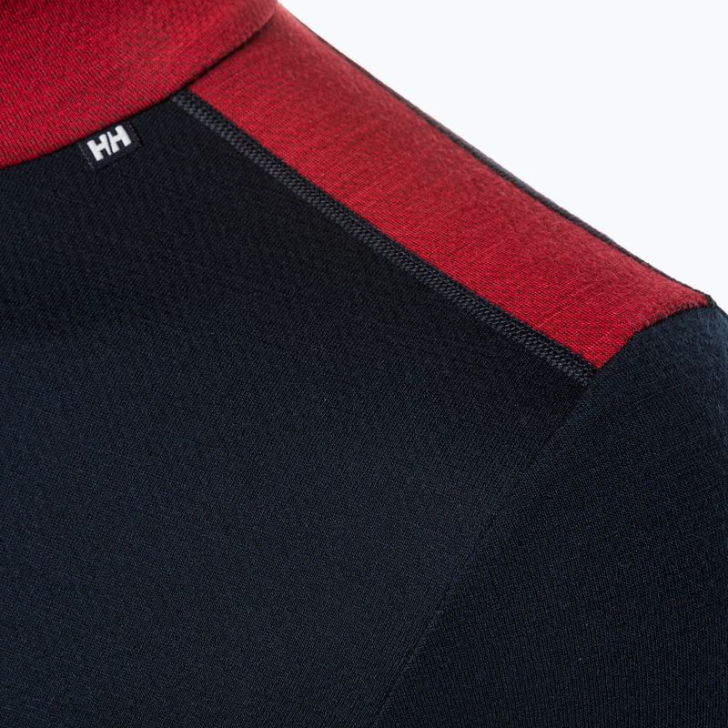 Férfi Helly Hansen Lifa Merino Midweight 1/2 Zip termikus melegítő pulóver navy 3