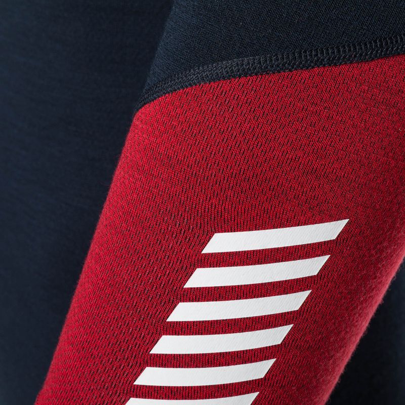 Férfi Helly Hansen Lifa Merino Midweight 1/2 Zip termikus melegítő pulóver navy 4