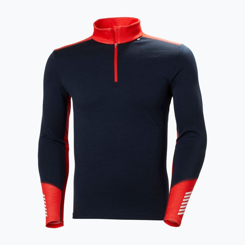 Férfi Helly Hansen Lifa Merino Midweight 1/2 Zip termikus melegítő pulóver navy 5