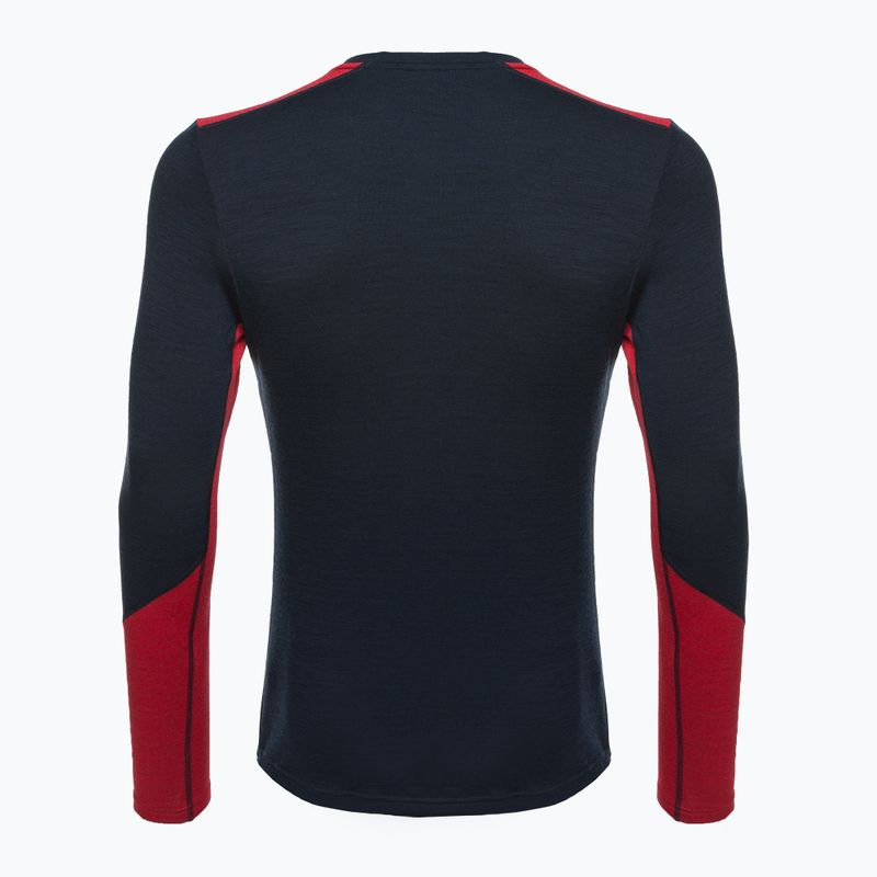 Férfi hőaktív pulóver Helly Hansen Lifa Merino Midweight Crew navy/598 2
