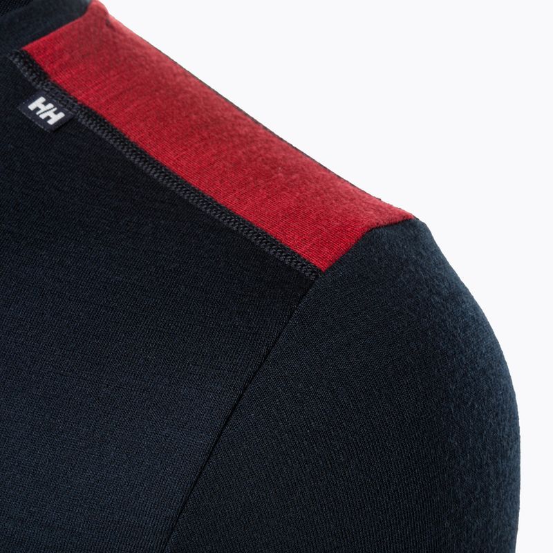 Férfi hőaktív pulóver Helly Hansen Lifa Merino Midweight Crew navy/598 3