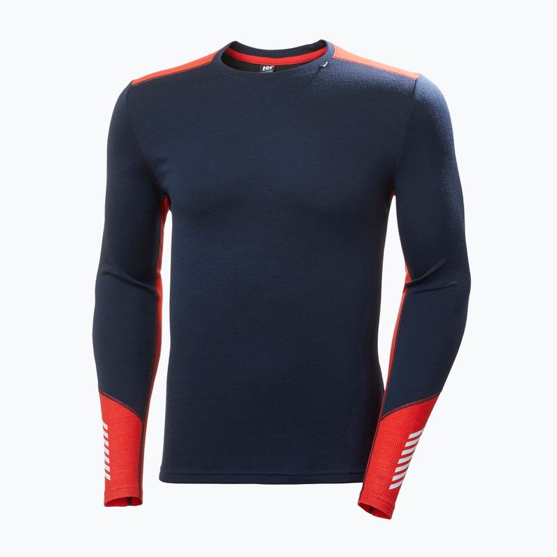 Férfi thermo pulóver Helly Hansen Lifa Merino Midweight Crew navy 5