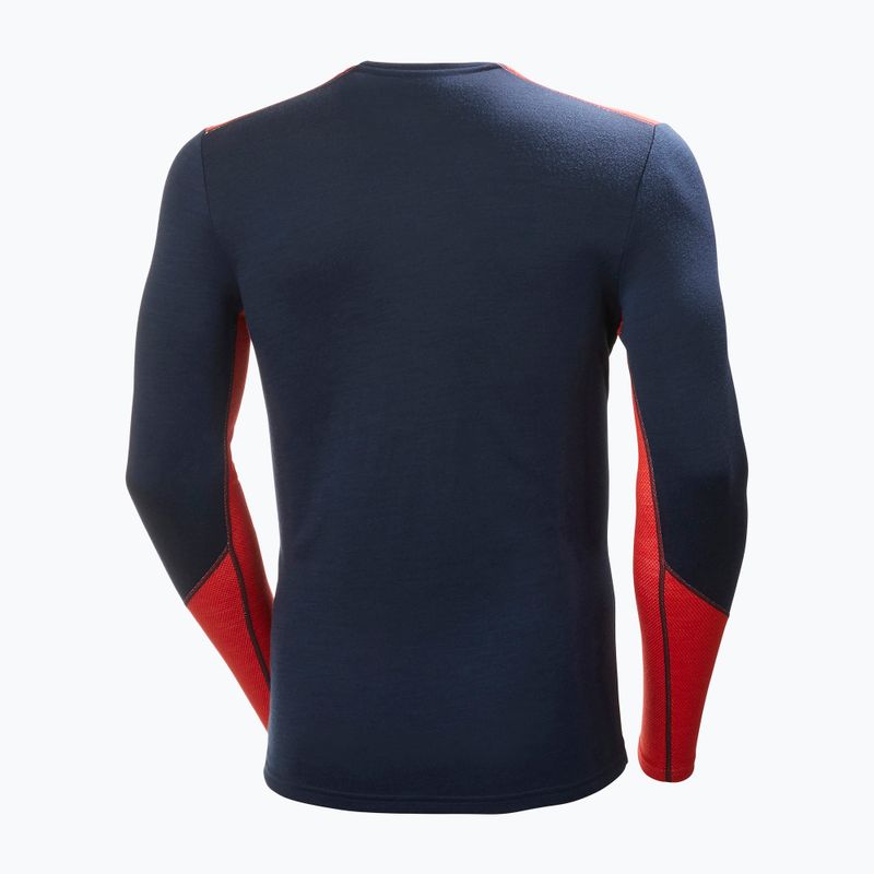 Férfi hőaktív pulóver Helly Hansen Lifa Merino Midweight Crew navy/598 6
