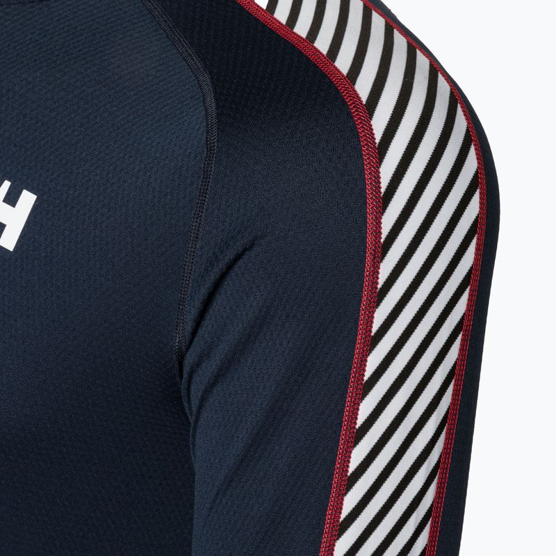 Férfi Helly Hansen Lifa Active Stripe Crew thermo melegítő pulóver navy 8