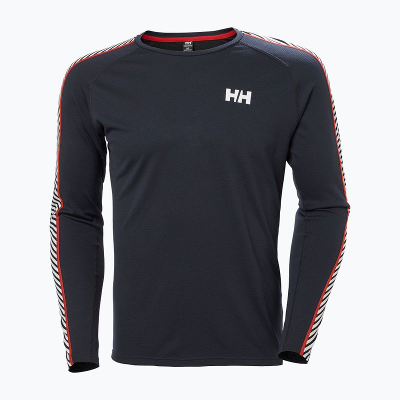 Férfi hőaktív pulóver Helly Hansen Lifa Active Stripe Crew navy 9