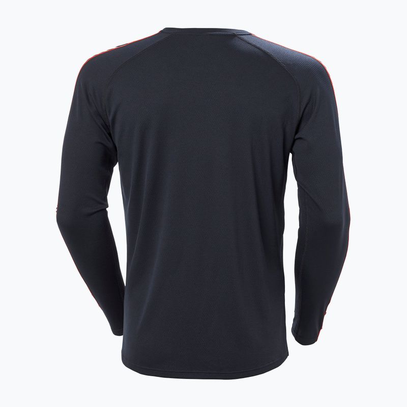 Férfi Helly Hansen Lifa Active Stripe Crew thermo melegítő pulóver navy 10