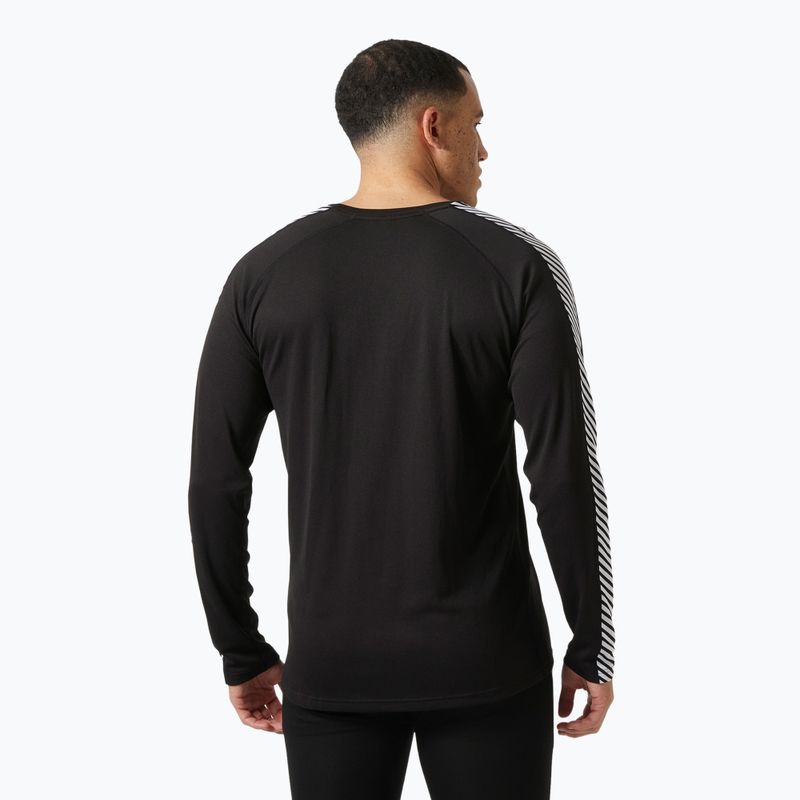 Férfi Helly Hansen Lifa Active Stripe Crew thermo hosszú ujjú fekete 2