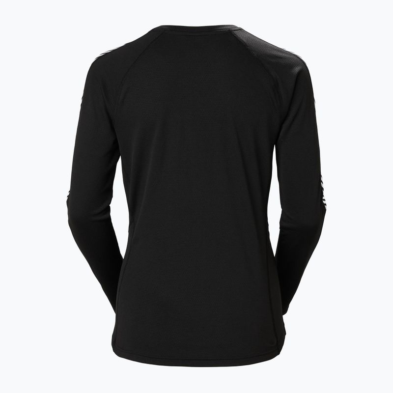 Női hőaktív pulóver Helly Hansen Lifa Active Stripe Crew fekete 2