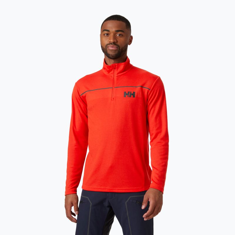 Férfi Helly Hansen Hp 1/2 Zip pulóver riasztás piros