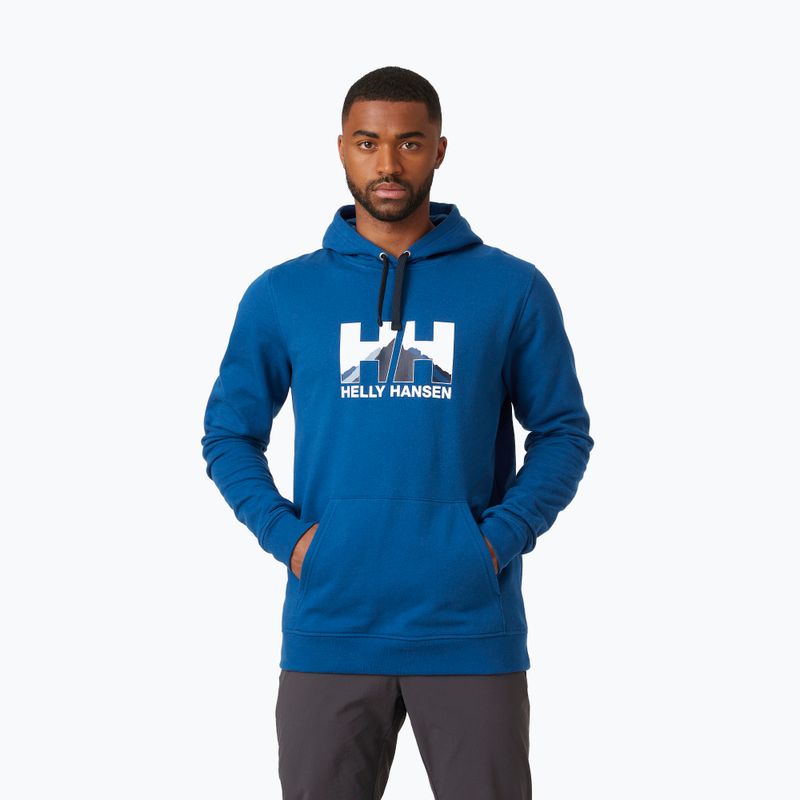 Férfi trekking pulóver Helly Hansen Nord Graphic Pull Over 606 kék 62975