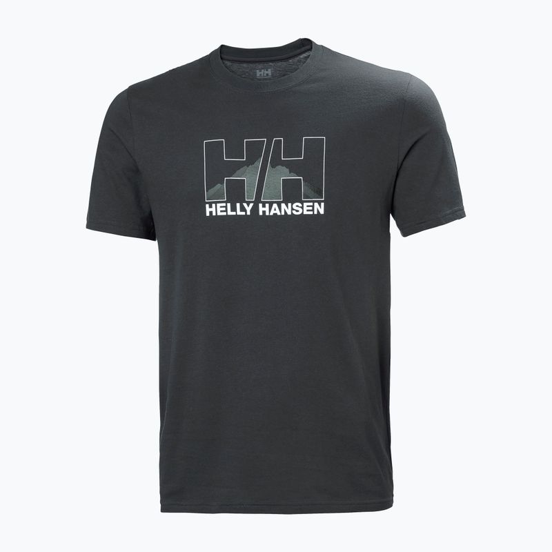 Férfi trekking póló Helly Hansen Nord Graphic 981 szürke 62978 5