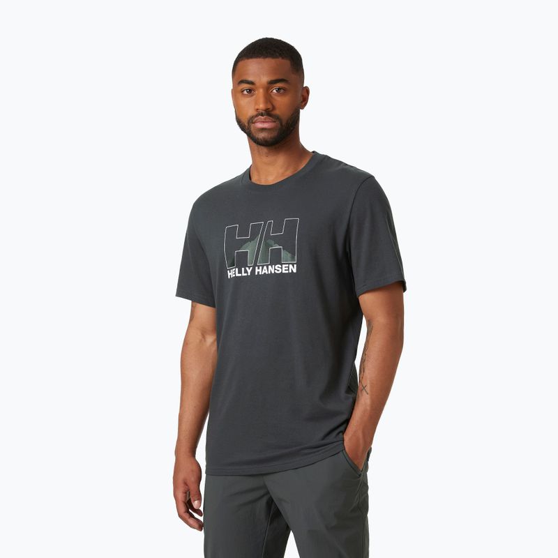Férfi trekking póló Helly Hansen Nord Graphic 981 szürke 62978