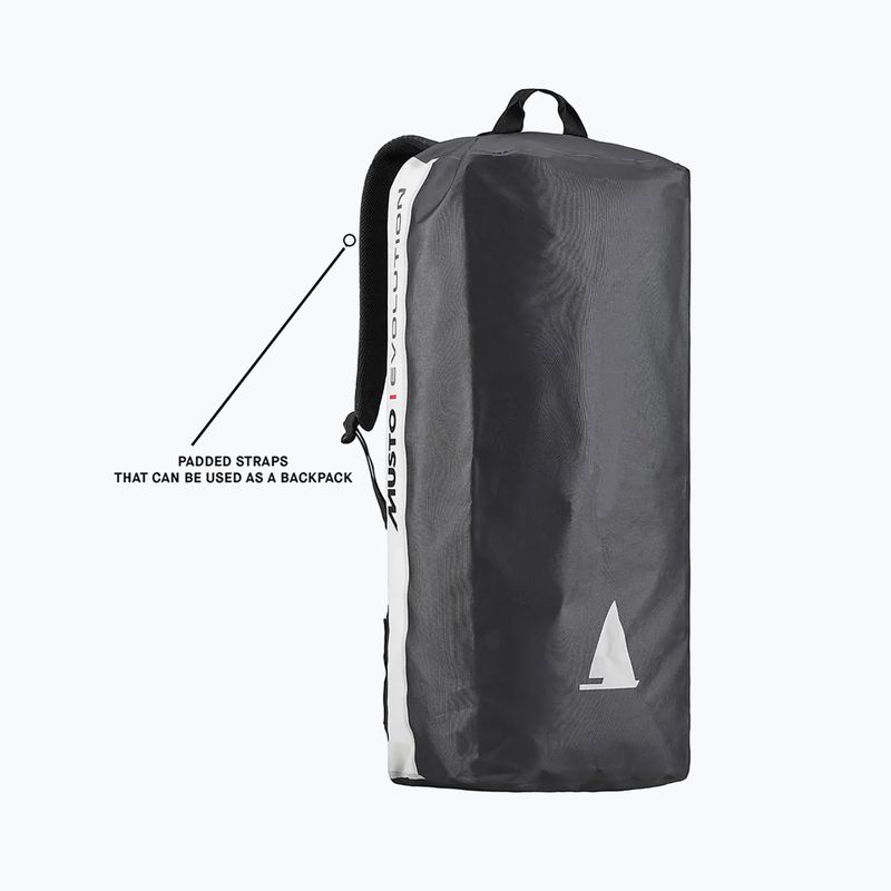 Musto Evolution Dry Carryall hátizsák 65 l platina színben 2
