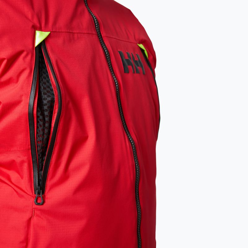 Helly Hansen Aegir H2Flow Midlayer vitorlás kabát riasztás piros 3