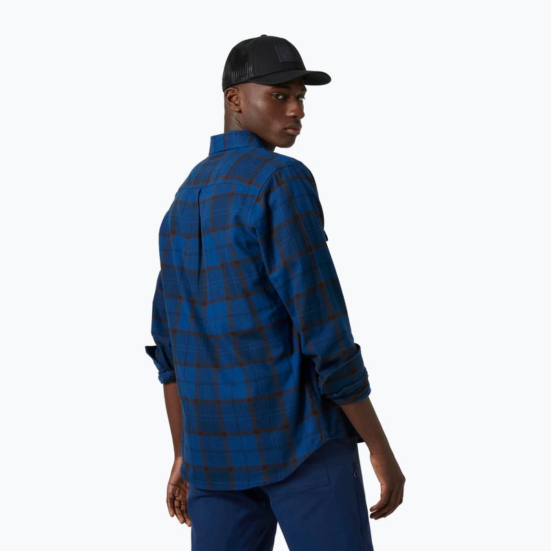 Helly Hansen férfi Lokka Organic Flannel LS kék/fekete ing 62731_755 2