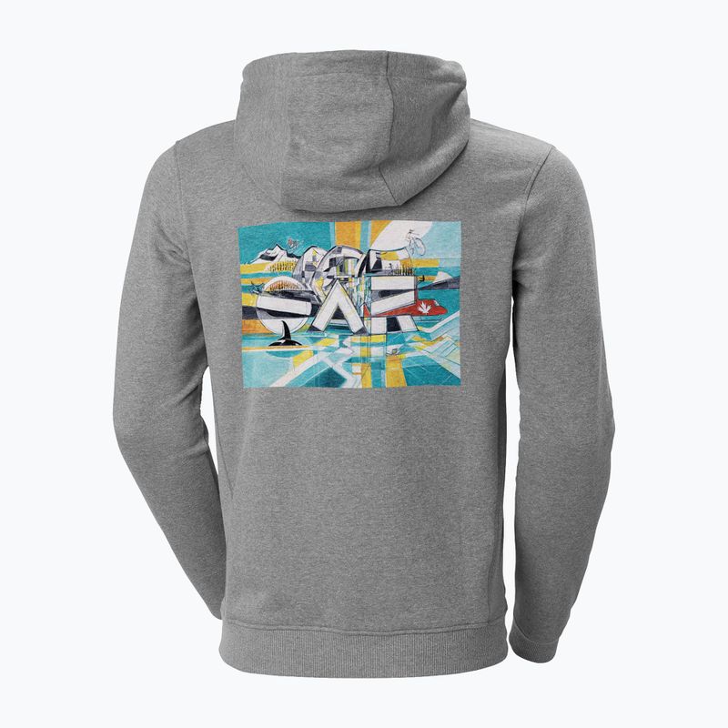 Helly Hansen F2F Organic Cotton 855 szürke férfi túradzseki 62934 2