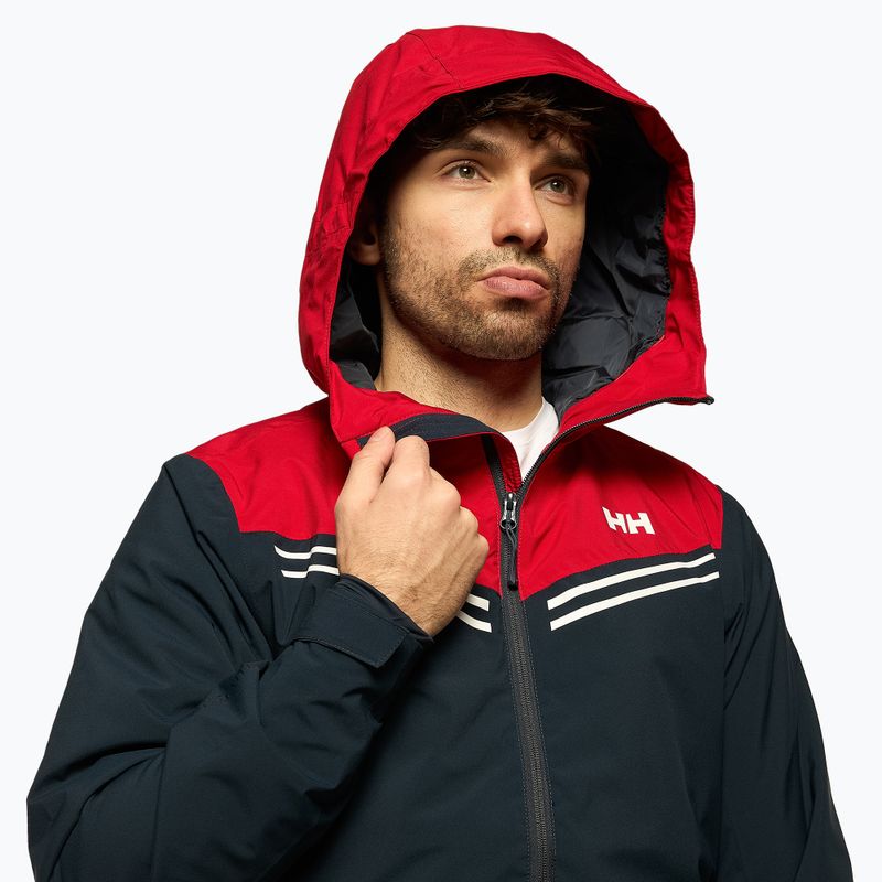 Férfi sí kabát Helly Hansen Alpine Insulated tengerészkék és piros 65874_597 4