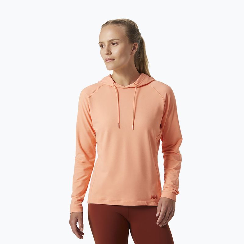 Helly Hansen női trekking pulóver Verglas Light Hoodie narancssárga 62964_058