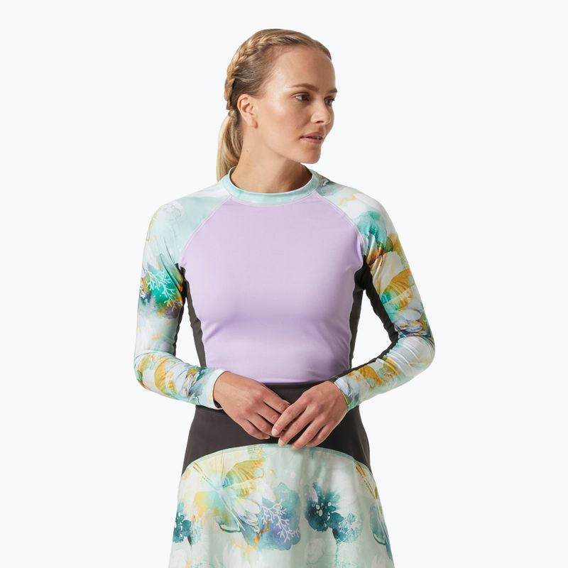 Női hosszú ujjú felső úszáshoz Helly Hansen Waterwear Rashguard jade esra