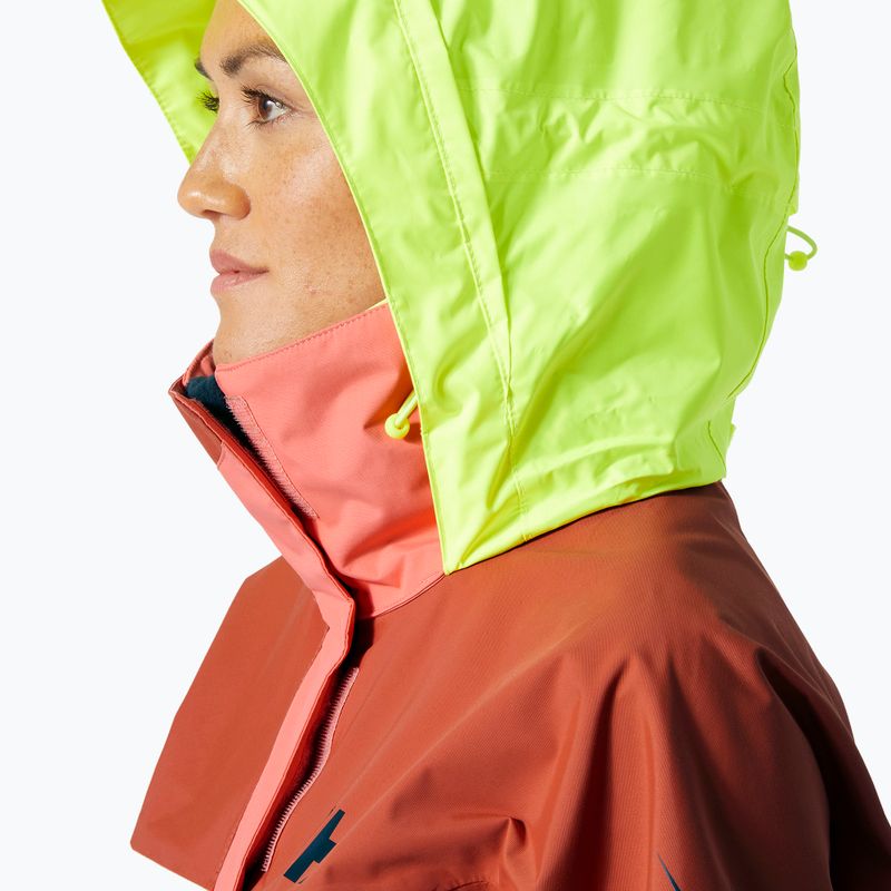 Helly Hansen női vitorlás kabát Newport Coastal terrakotta színű 3