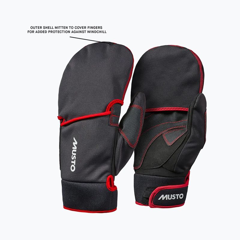 Vitorláskesztyűk Musto Performance Winter 2.0 black 2