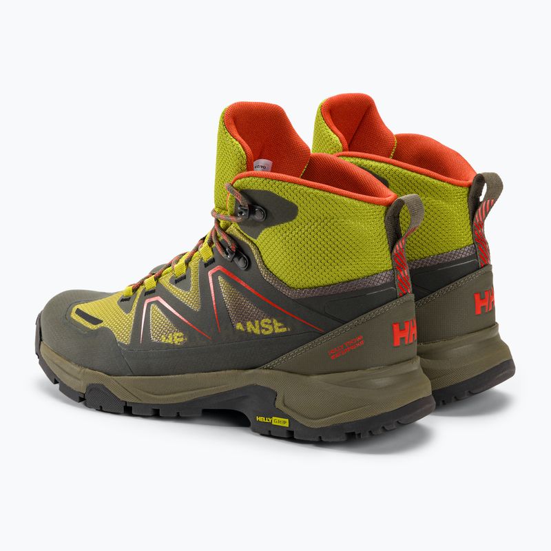 Helly Hansen Cascade Mid HT férfi túrabakancs neon moha/utility zöld 4