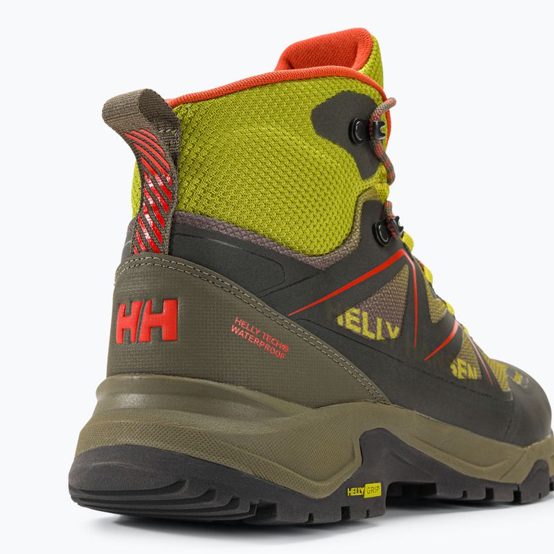 Helly Hansen Cascade Mid HT férfi túrabakancs neon moha/utility zöld 11