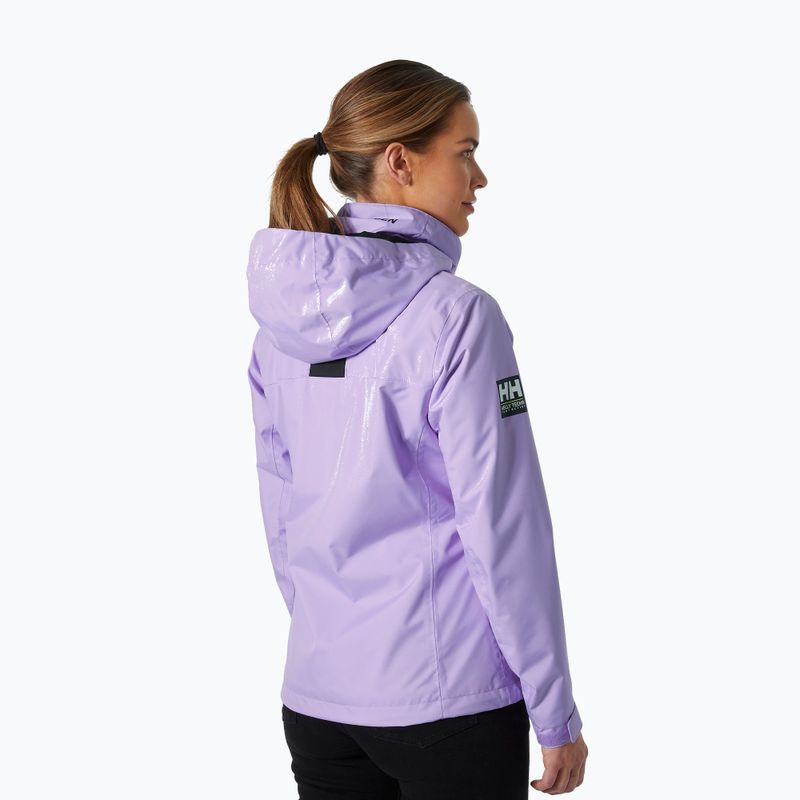 Női vitorlás dzseki Helly Hansen Crew kapucnis Midlayer kabát heather 2