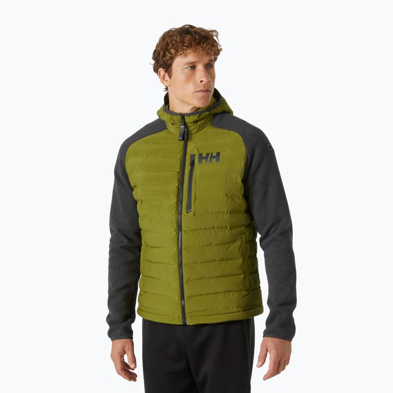 Férfi vitorlás dzseki Helly Hansen Arctic Ocean Hybrid Insulator olívazöld