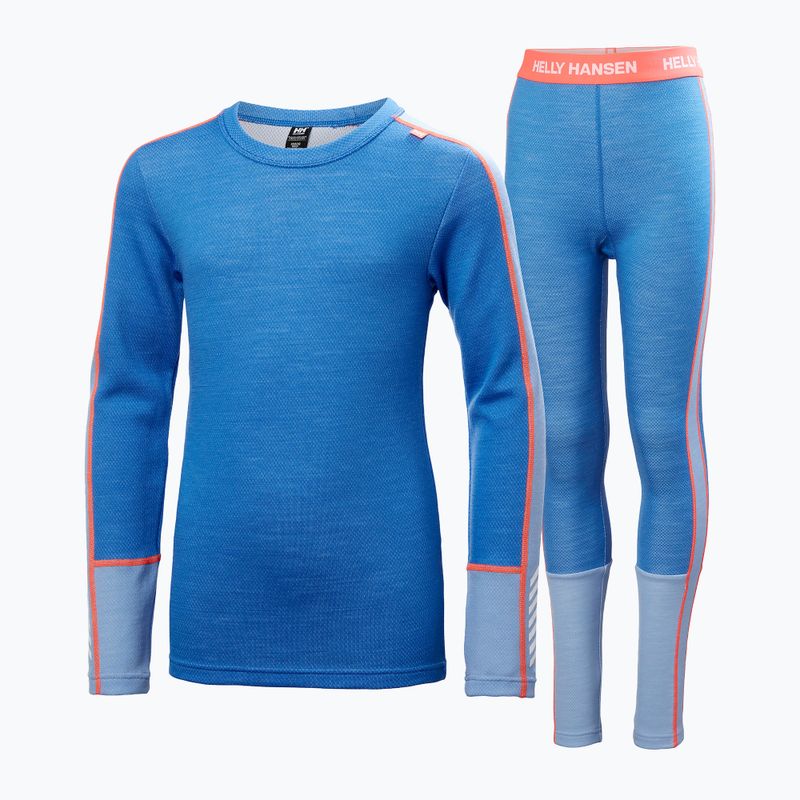 Helly Hansen JR Lifa Merino Midweight ultra kék gyermek termo alsónemű szett 5