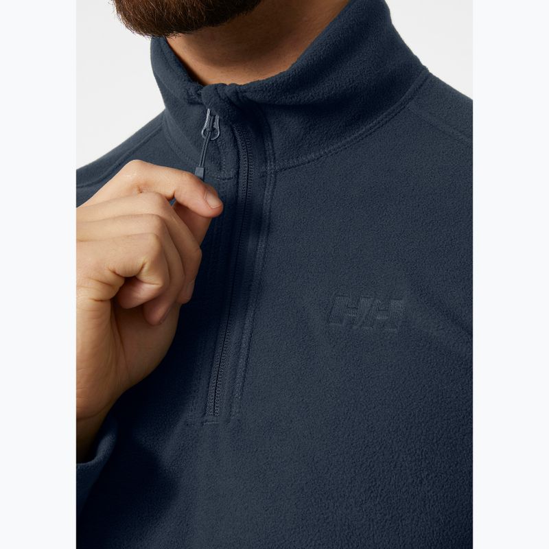 Férfi Helly Hansen Daybreaker 1/2 Zip trekking pulóver navy 3