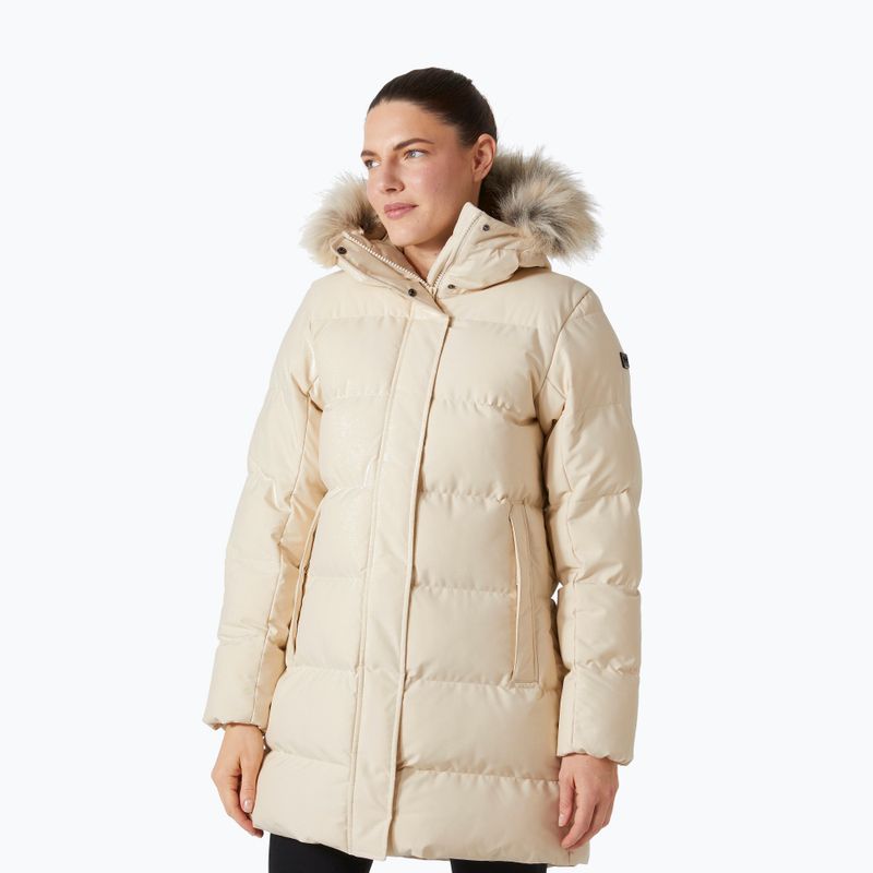 Női Blossom Puffy Parka krémszínű pehelypaplan kabát