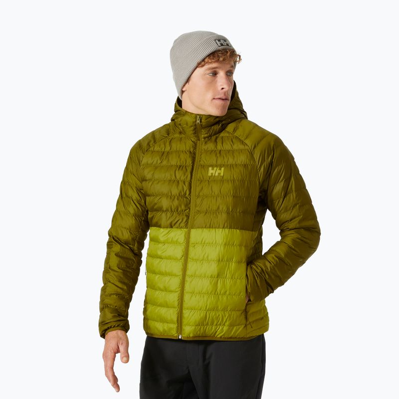 Férfi Helly Hansen Banff Hooded Insulator pehelypaplan dzseki világos moha