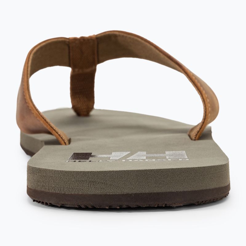 Férfi flop-flop papucs Helly Hansen Seasand 2 Leather Sandals honey wheat 6
