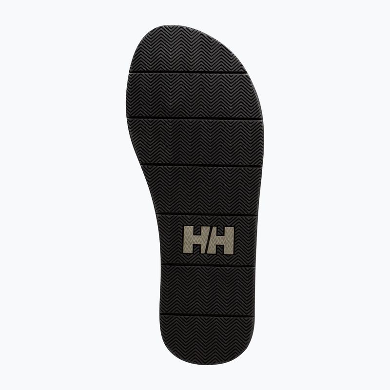 Férfi Helly Hansen Seasand 2 bőr szandál fekete / esett szikla flip flopok 4