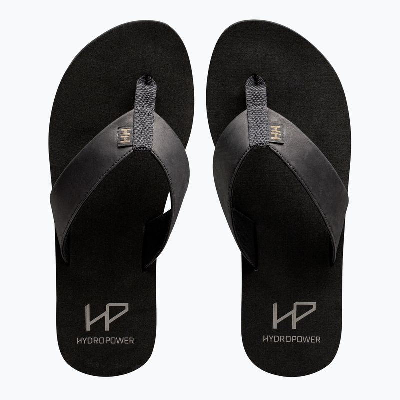 Férfi Helly Hansen Seasand 2 bőr szandál fekete / esett szikla flip flopok 5
